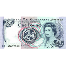 (309) Isle Of Man P40c - 1 Pound (ND)